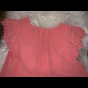 Naked Zebra Peach blouse short sleeve